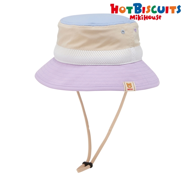 [48~54cm] 帽子 サックス　[ミキハウス　ホットビスケッツ] サックス 48~50cm