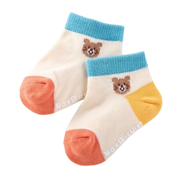 [キッズ] ローカットソックスパック サックス　[ミキハウス　ホットビスケッツ] サックス 15~17cm
