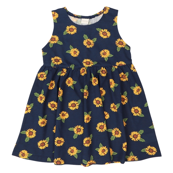【SALE】[キッズ]ワンピース　総柄 ネイビー ネイビー 100cm