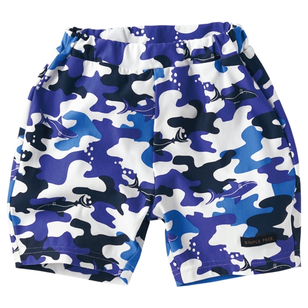 【SALE】[キッズ]ショートパンツ　ニットツイル ブルー ブルー 100cm