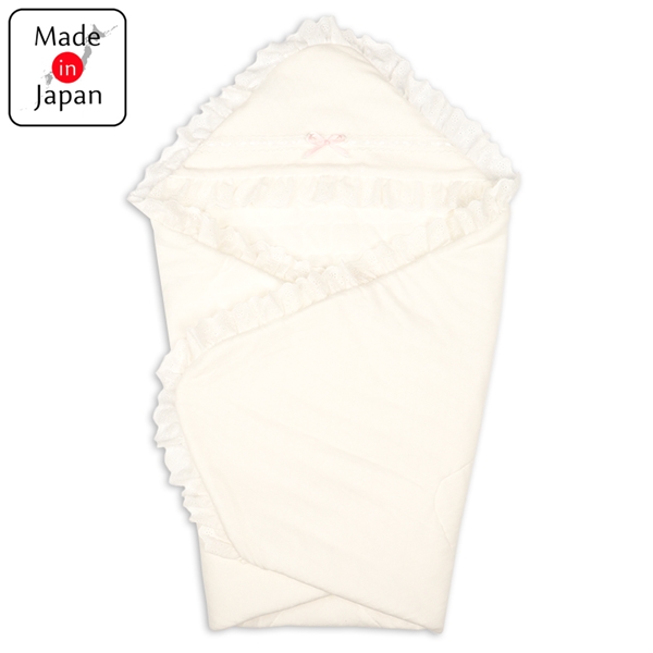 セレモニーおくるみ　レースリボン ピンク ピンク 80×80cm