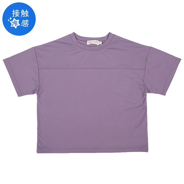 【SALE】[キッズ]お悩み助け隊　半袖Tシャツ　ひんやり冷感　パープル パープル 100cm