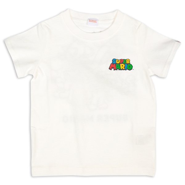 【SALE】[キッズ]半袖Ｔシャツ　スーパーマリオ　ホワイト ホワイト 110cm