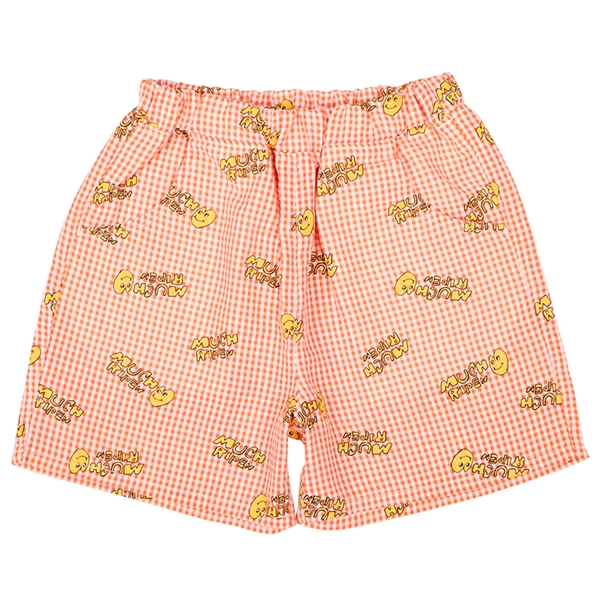 【SALE】[キッズ]チェックショートパンツＰＣＨＹ×mahochan オレンジ オレンジ 100cm