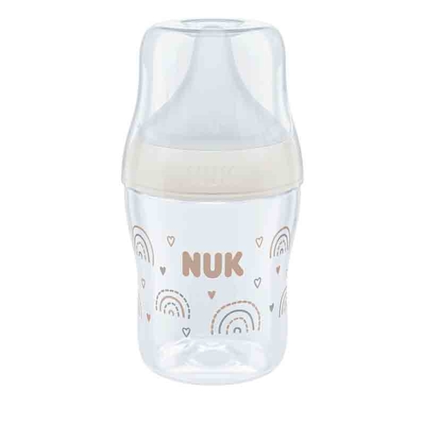 パーフェクトマッチ ほ乳びん プラスチック製 150ml レインボー 適温目盛り付き 150ml