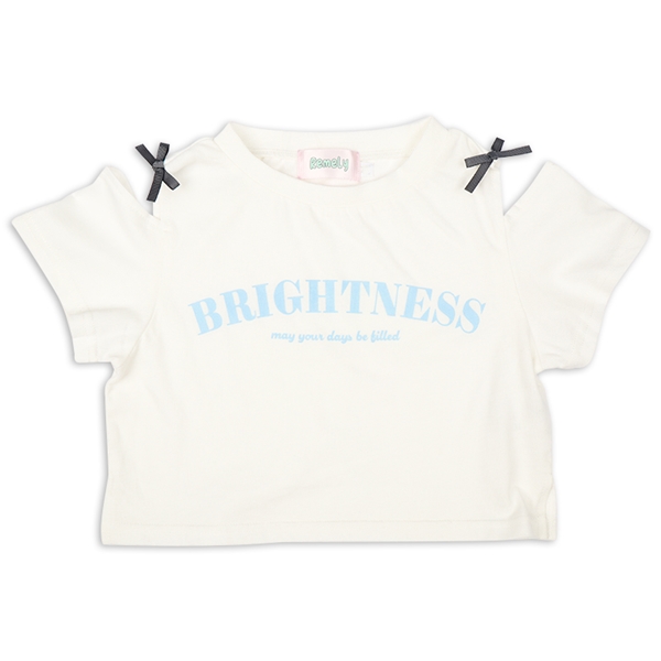 【SALE】[キッズ]肩スリットＴシャツ オフホワイト オフホワイト 100cm