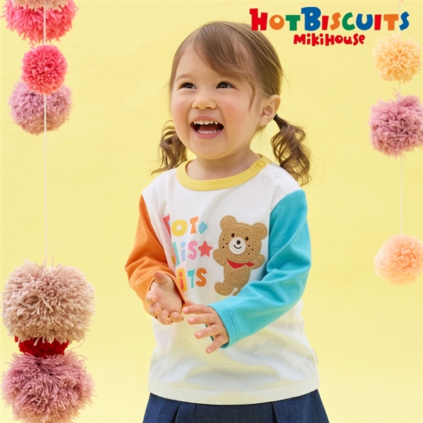 【SALE】[ベビー] Ｔシャツ マルチカラー　[ミキハウス　ホットビスケッツ] マルチカラー 80cm