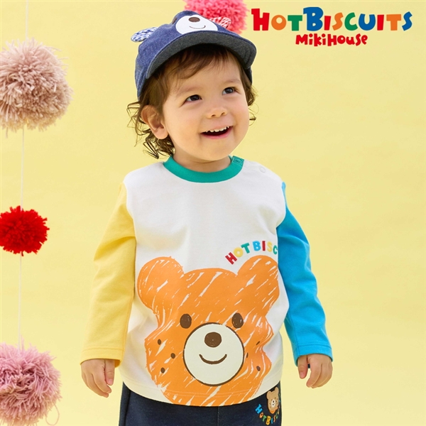 【SALE】[キッズ] Ｔシャツ オレンジ　[ミキハウス　ホットビスケッツ] オレンジ 100cm