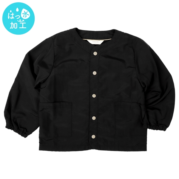 【再値下】【SALE】[キッズ]はっ水ノーカラージャケット　ブラック ブラック 100cm