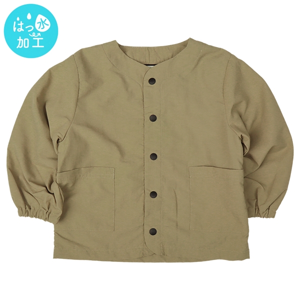 【再値下】【SALE】[キッズ]はっ水ノーカラージャケット　ベージュ ベージュ 100cm