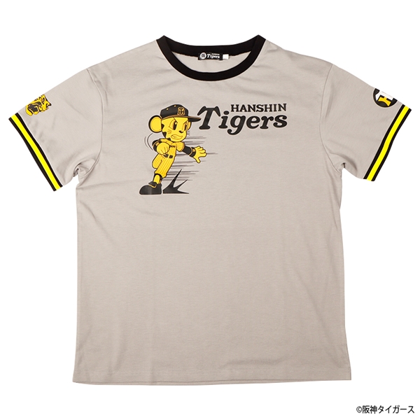 【お買得！】[大人M・Lサイズ]阪神コラボ＊大人Ｔシャツ　トラッキー グレー M
