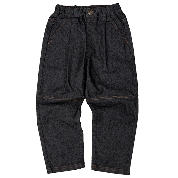 【SALE】[キッズ]１０分丈　テーパードパンツ　ブラック ブラック 120cm