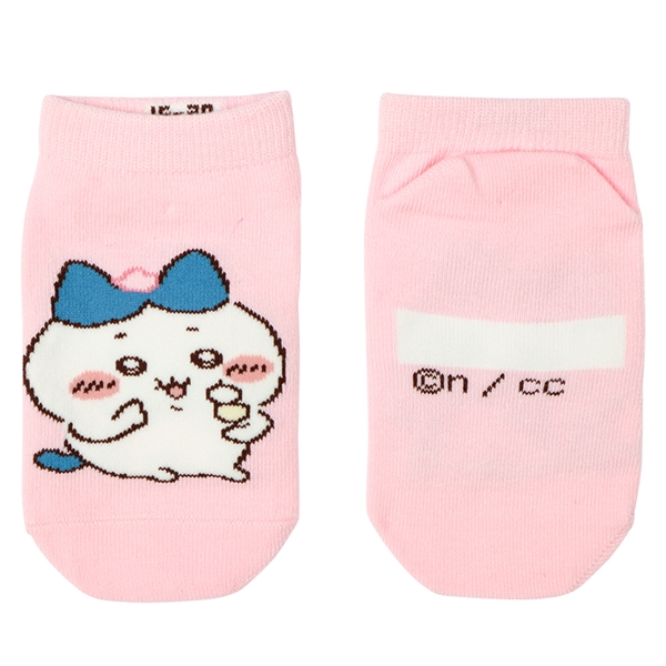 [キッズ]キッズソックス　ちいかわ　ハチワレ　ピンク ピンク 15~20cm