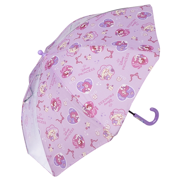 [45cm]フチまる傘　プリンセス パープル パープル 45cm