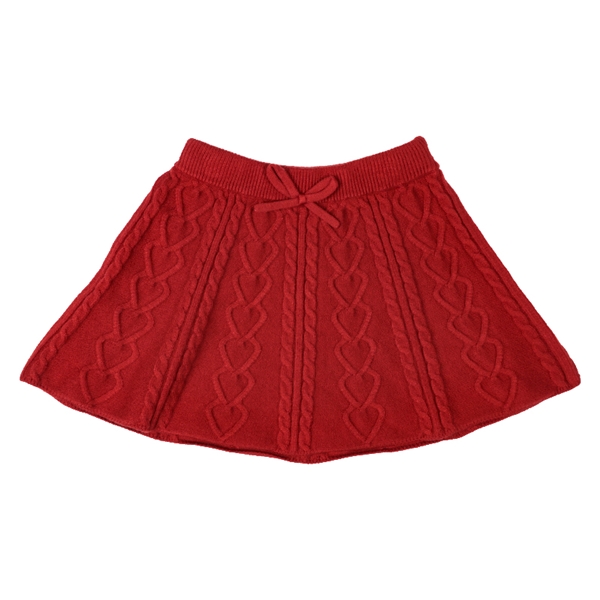 【SALE】[ベビー]ニットスカート レッド レッド 80cm