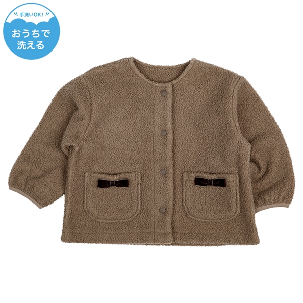 【再値下】【SALE】[ベビー]ボンディングジャケット ブラウン ブラウン 95cm