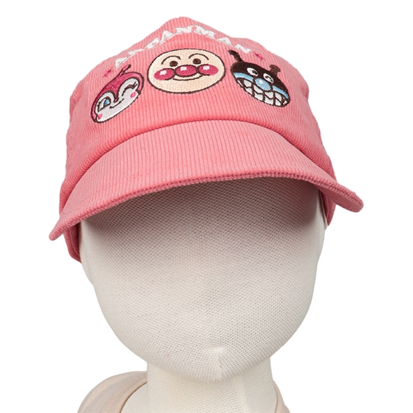 [48・50cm]コーデュロイキャップ　アンパンマン ピンク ピンク 48cm