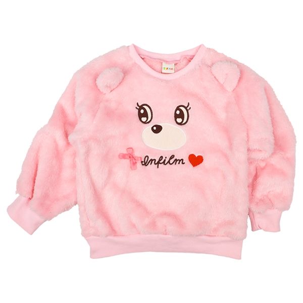【再値下】【SALE】[キッズ]ＩＦ　トレーナー　リボンハート　ピンク ピンク 100cm