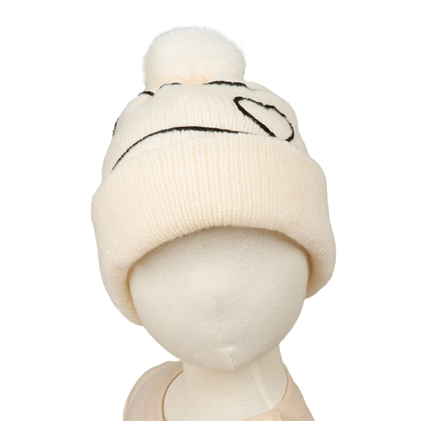 【再値下】【SALE】[48~54cm]ニット帽　コードモチーフ オフホワイト オフホワイト 48~50cm