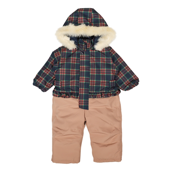 【SALE】[ベビー]２５ＪＪオックスチェック柄スノーコンビ　ネイビー ネイビー 80cm