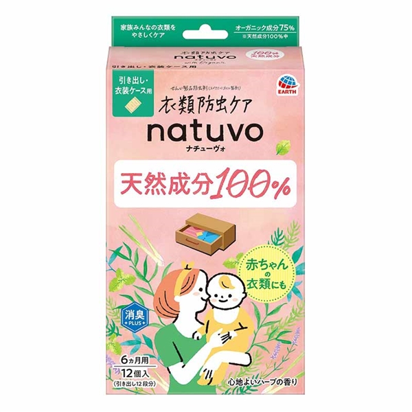 衣類防虫ケア natuvo 引き出し・衣装ケース用