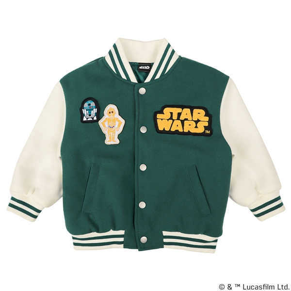 【再値下】【SALE】[キッズ]スタジャン　スターウォーズ　グリーン グリーン 100cm