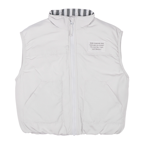 【SALE】[キッズ]中綿ベスト　PCHY グレー グレー 100cm
