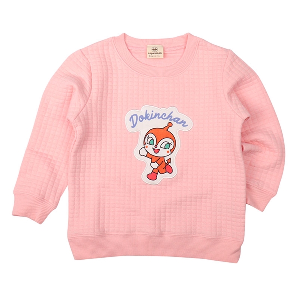 【SALE】[ベビー]ニットキルトスウェットシャツ　アンパンマン ピンク ピンク 80cm