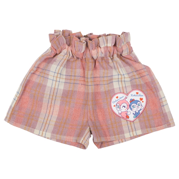 【SALE】[ベビー]チェックキュロット　アンパンマン　ピンク ピンク 80cm