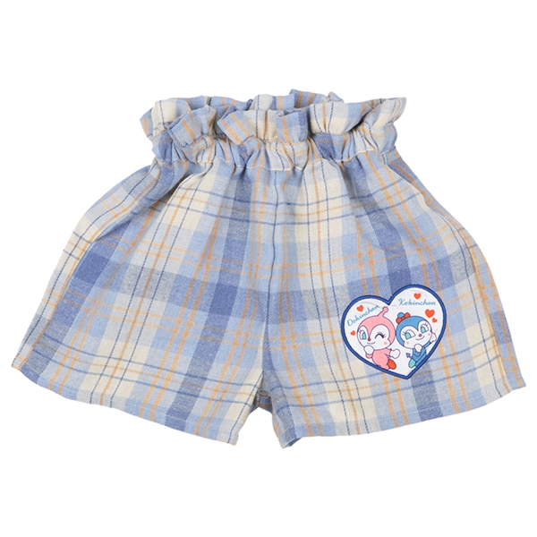 【SALE】[ベビー]チェックキュロット　アンパンマン　サックス サックス 80cm