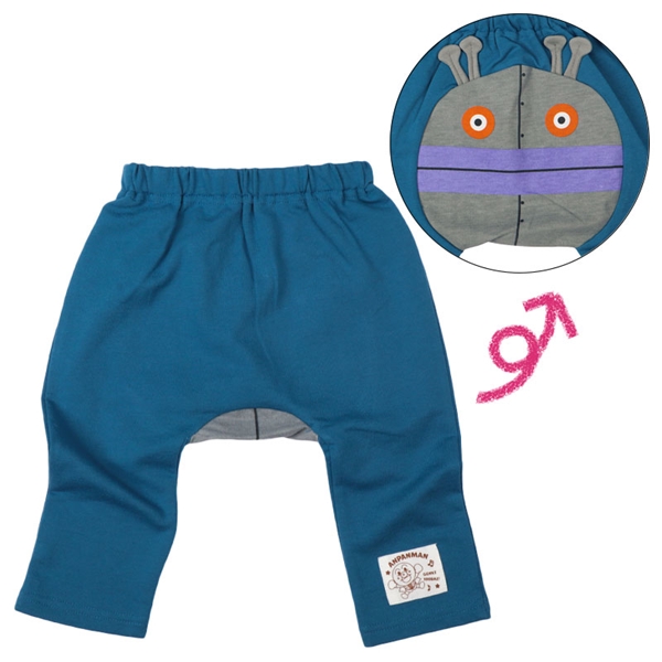 【SALE】モンキーパンツ　アンパンマン ブルー ブルー 80cm