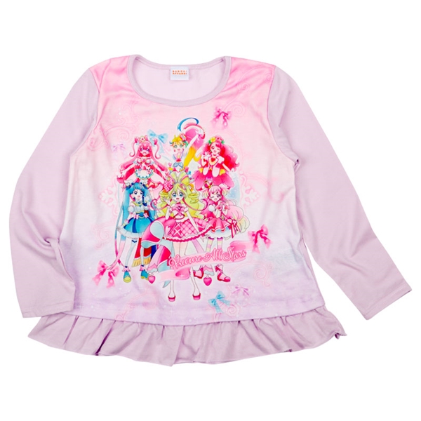 【再値下】【SALE】[キッズ]長袖Ｔシャツ　キミとアイドルプリキュア♪　パープル パープル 100cm