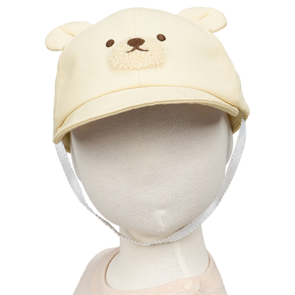 【SALE】[48~54cm]キャップ　アニマル　アイボリー アイボリー 48~50cm