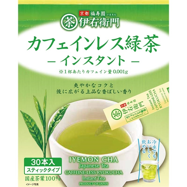伊右衛門 カフェインレス インスタント 緑茶スティック