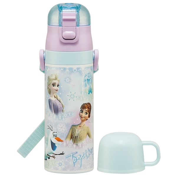 [470ml]超軽量 2WAY ステンレスボトル アナと雪の女王 470ml