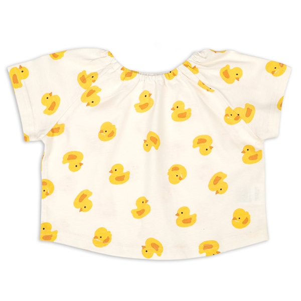 前後どちらでもOKTシャツ イエロー イエロー 60~70cm