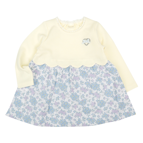 【再値下】【SALE】[ベビー]ドッキングワンピース　アイボリー アイボリー 80cm
