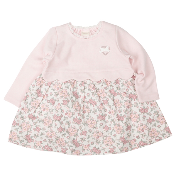 【再値下】【SALE】[ベビー]ドッキングワンピース　ピンク ピンク 90cm