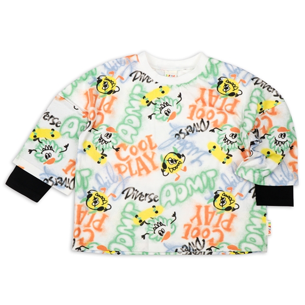 【再値下】【SALE】[キッズ]INFILM　長袖Tシャツ　スプレー　オフホワイト オフホワイト 120cm