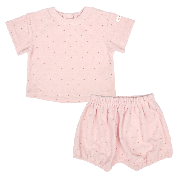 【SALE】[乳児]セットアップ　パイル　ピンク ピンク 70cm