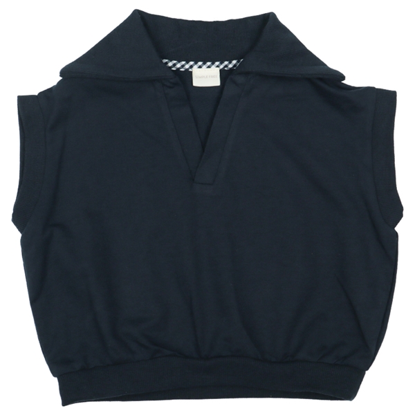 【再値下】【SALE】[ベビー]ベスト　衿付き　ネイビー ネイビー 90cm