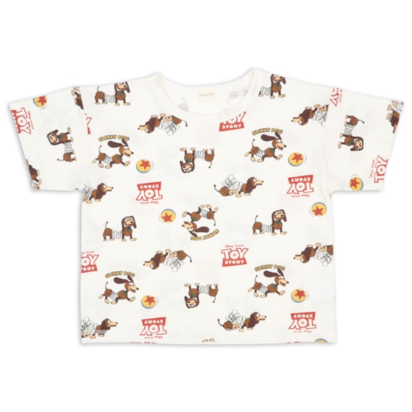 【SALE】[キッズ]半袖Ｔシャツ　総柄　ディズニー　オフホワイト オフホワイト 100cm