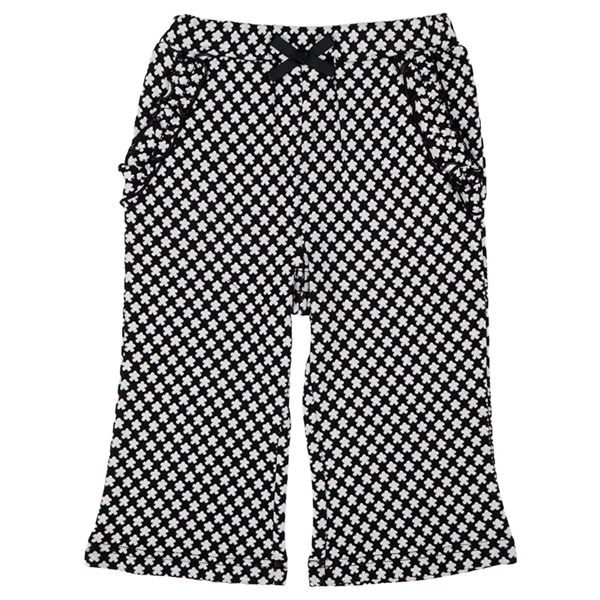【SALE】[キッズ]ジャガードパンツ　ブラック ブラック 100cm