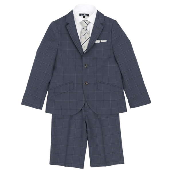 【SALE】[120・130cm]EAST　BOY　スーツセット　2つボタン　細身　ブルー ブルー 120cm