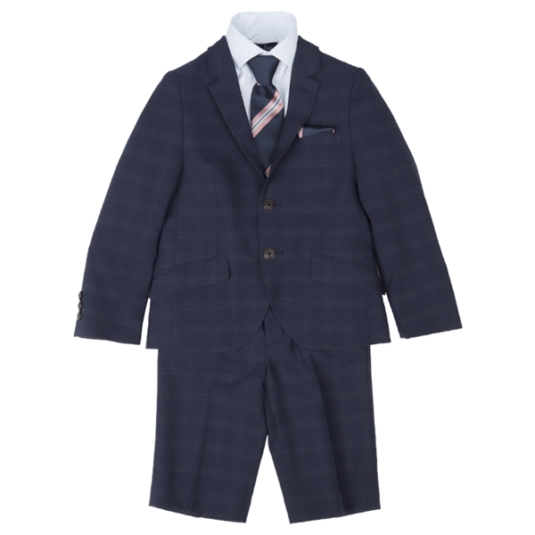 【SALE】[120・130cm]EAST　BOY　スーツセット　2つボタン　細身　ネイビー ネイビー 120cm