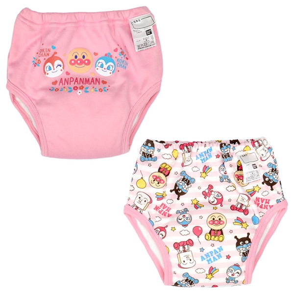 6層トレーニングパンツ2枚組 アンパンマン ピンク ピンク 80cm