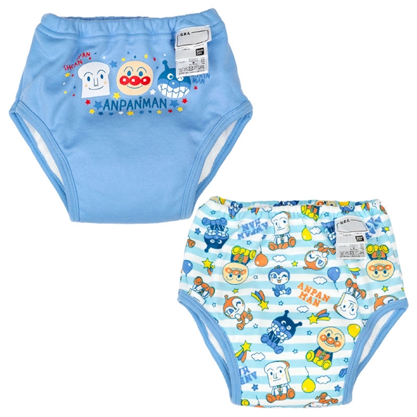 6層トレーニングパンツ2枚組 アンパンマン サックス サックス 80cm