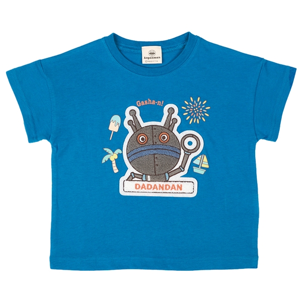 [ベビー]サガラ刺繍Ｔシャツ　アンパンマン　ブルー ブルー 80cm