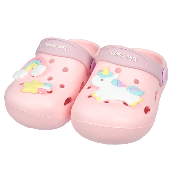 [13.0~16.0cm]コロンとしたＥＶＡサンダル　ピンク ピンク 13.0cm