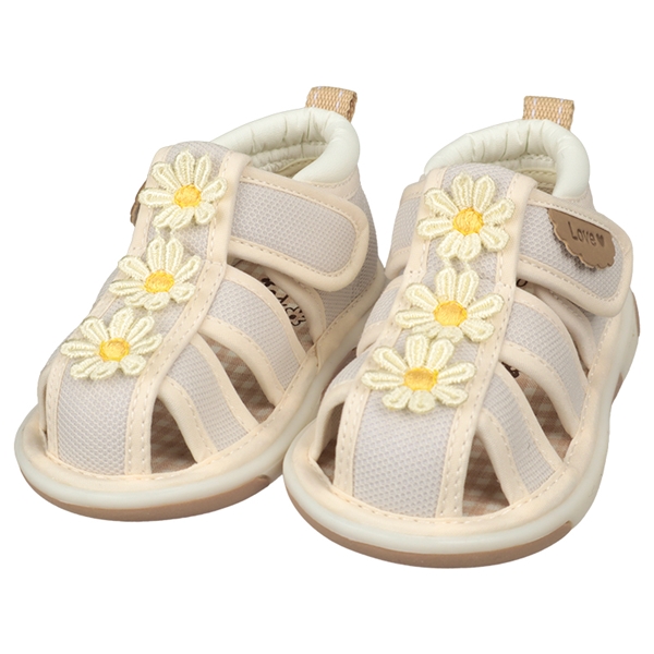 [12.5~14.0cm]お花サンダル　ホワイト ホワイト 12.5cm